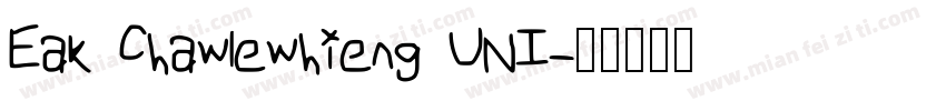 Eak Chawlewhieng UNI字体转换